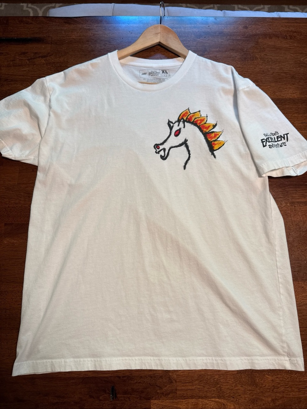 Bill & Ted’s Excellent Adventure Wyld Stallyns T-Shirt Mens XL - Mondo - white